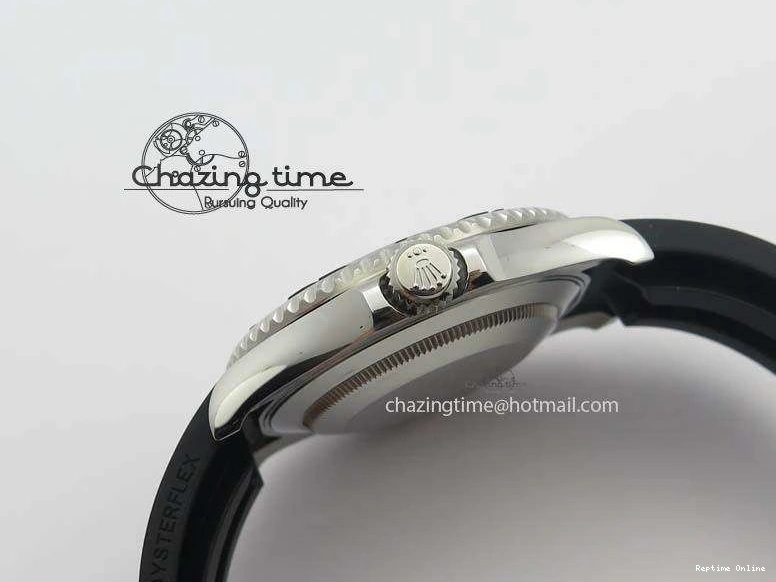 0418 ModernLook Yacht-Master 116655 SS JF Best Edition Ceramic Bezel On Rubber Strap SA 3850